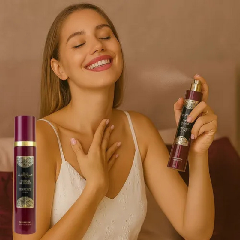 Body Splash Sabah Al Ward 300ml Perfume Árabe Alta Fixação