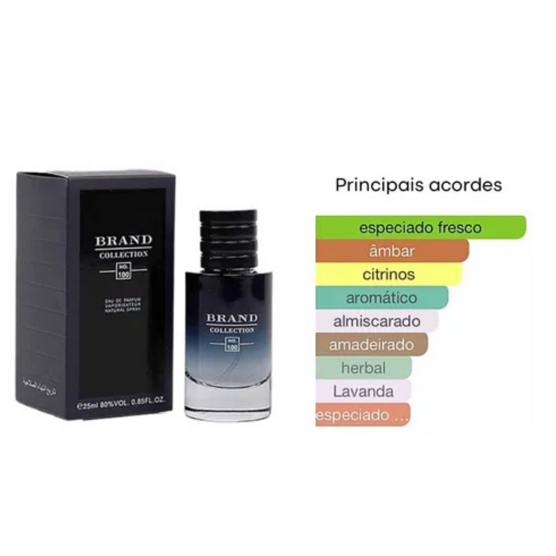 Brand Collection No 100 Masculino 25ml Insp Sauvage