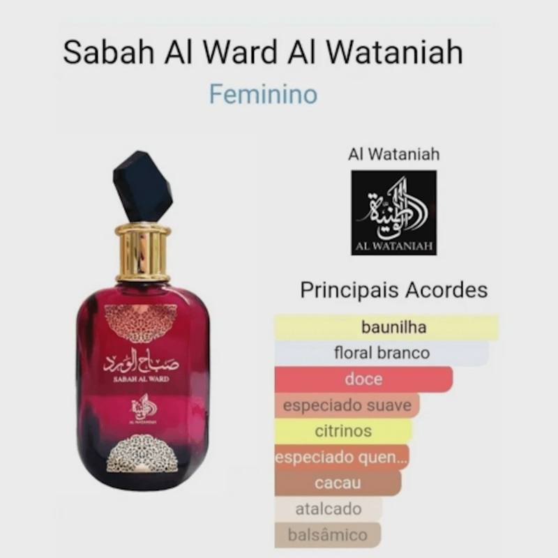 Sabah Al Ward - Al Wataniah 100ml Feminino