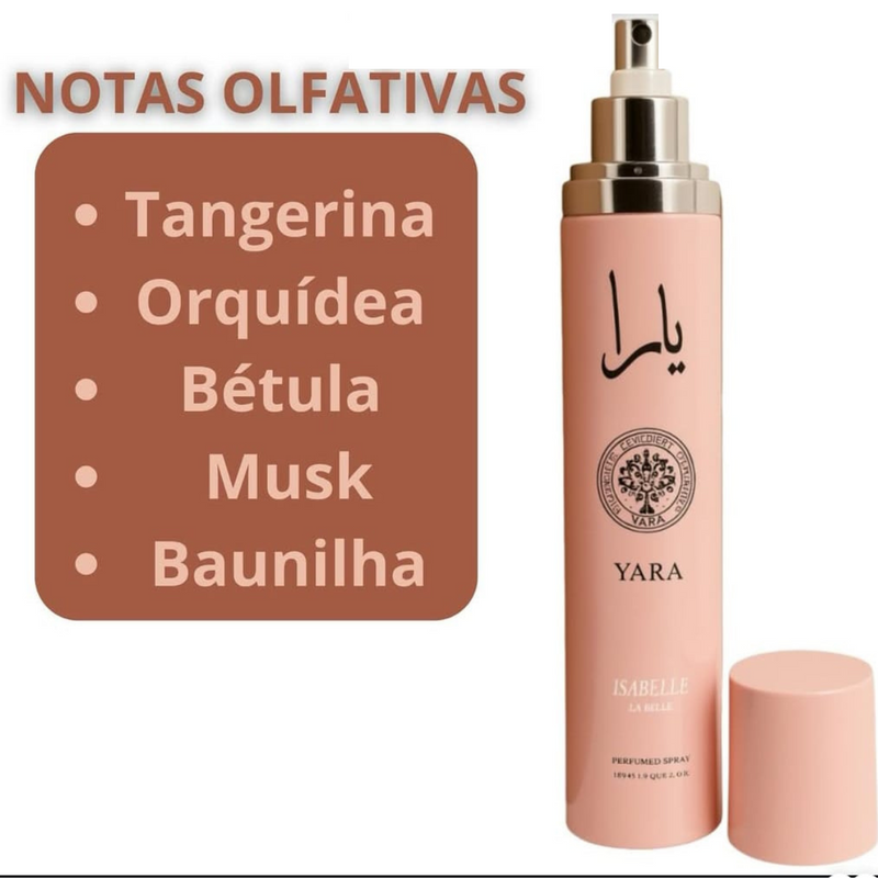 Body Splash Yara 300ML Árabe Feminino Alta Fixação
