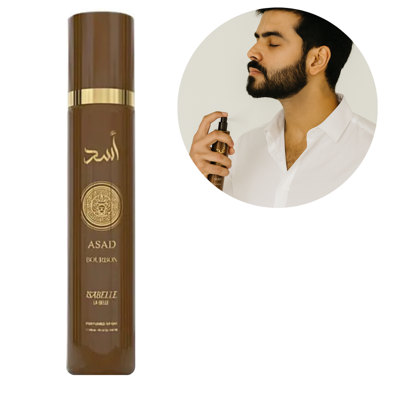 Body Splash Asad Bourbon 300ml Árabe Masculino Alta Fixação