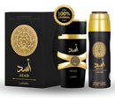 Kit Asad Lattafa - Perfume 100ml + Desodorante 200ml Masculino