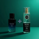 Kit Perfume Brand Collection 100 + Body Splash Masculino Edp - Insp Sauvage