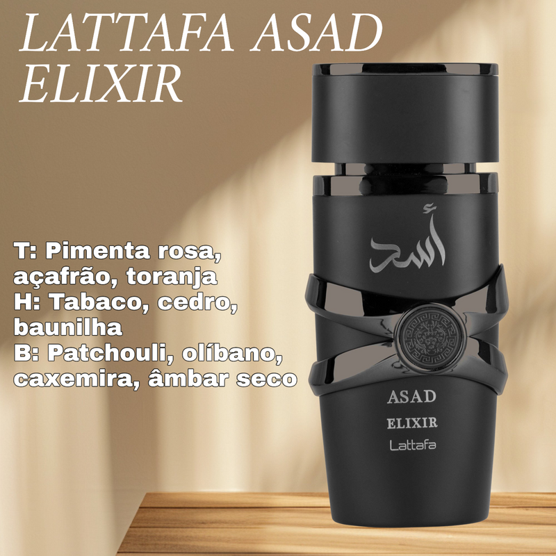Asad Elixir Eau De Parfum Lattafa 100 Ml Masculino